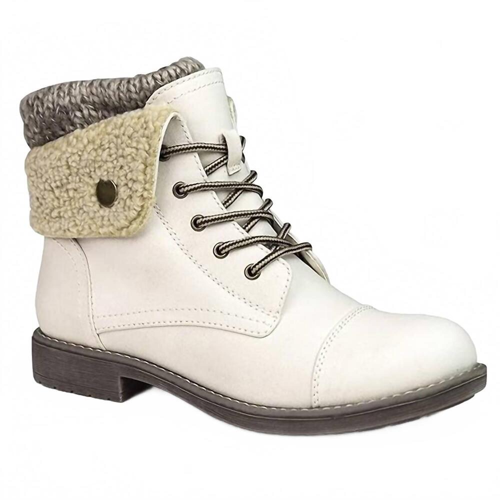NEW CLIFFS BY WHITE MOUNTAIN women's duena boots in white